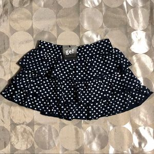 Heart print skirt